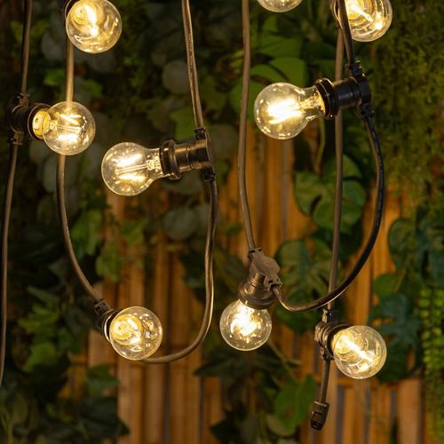 Guirlande Lumineuse D'extérieur Style Guinguette 10 Ampoules LED L 520 Cm