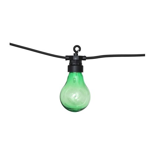 Guirlande Lumineuse Solaire Façon Guinguette 10 Ampoules De Couleurs LED Blanc Chaud Sur 5 Mètres
