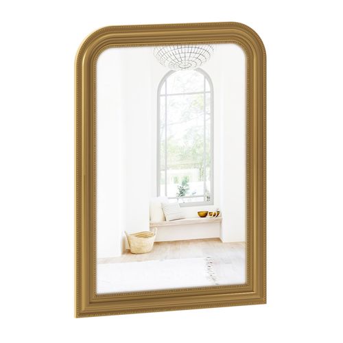 Miroir arrondi 103x74 cm ADELE Doré vue 3/4