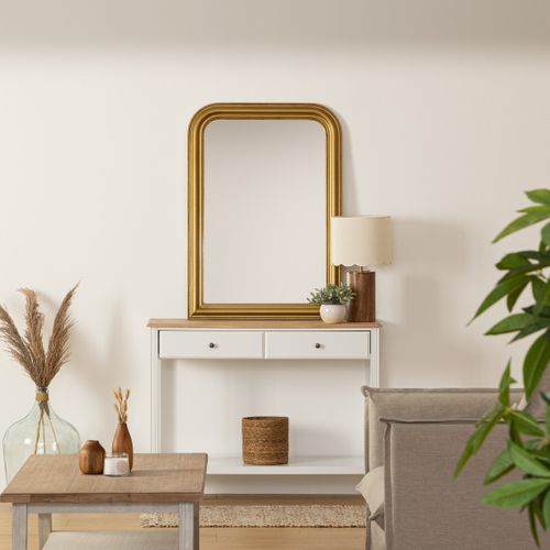 Miroir arrondi 103x74 cm ADELE Doré