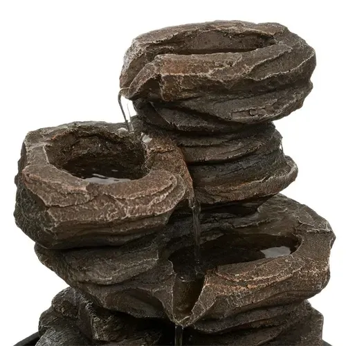 Fontaine résine H. 22,5 cm SHARIMA Noir vue détaillée