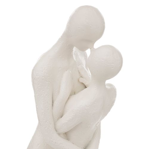 Statue couple H. 33 cm RIVI Blanc vue détaillée