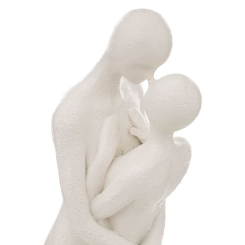 Statue couple H. 33 cm RIVI Blanc