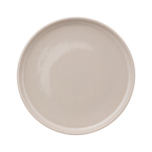 Assiette à dessert Ø. 21 cm TERRE INCONNUE Beige vue de face