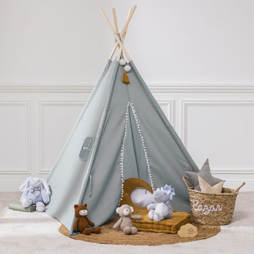 Tipi Pour Enfant Wapi 120x120x160cm Bleu