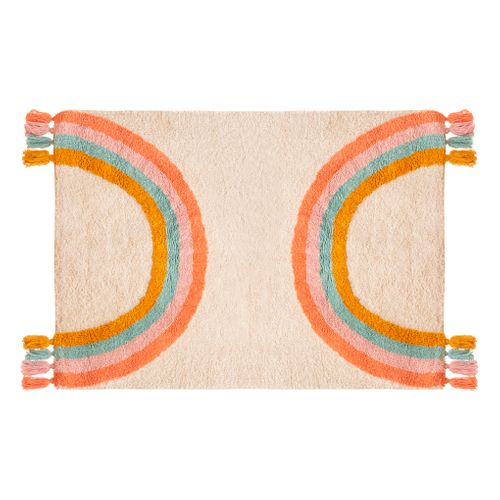 Tapis enfant 100x150 cm ARC EN CIEL Multicolore. vue de face