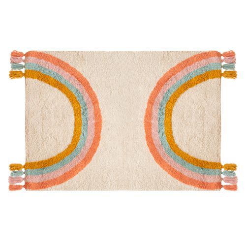 Tapis enfant 100x150 cm ARC EN CIEL Multicolore. vue 3/4