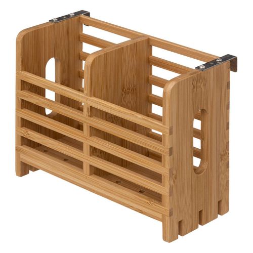 égouttoir 2 Niveaux Et Couverts Bambou