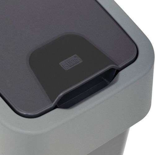 Poubelle avec 2 ouvertures 10L RAPH Gris