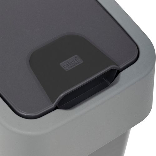 Poubelle avec 2 ouvertures 10L RAPH Gris