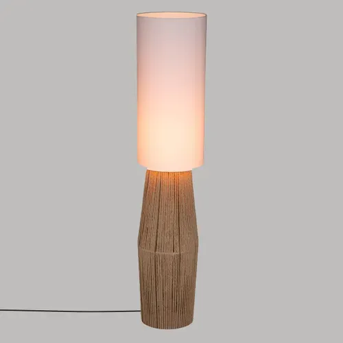 Lampadaire droit H. 130 cm AISSA Blanc vue d'ambiance 1