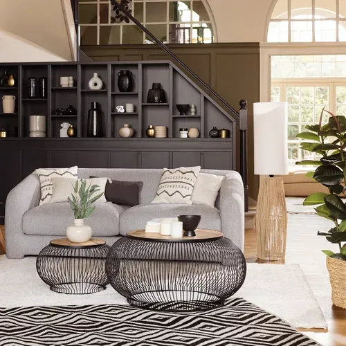 Lampadaire droit H. 130 cm AISSA Blanc