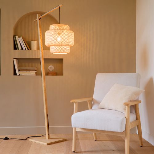Lampadaire arc H. 173 cm LIBY Beige