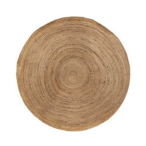 Tapis Décoratif En Jute Beige Naturel D 160 Cm