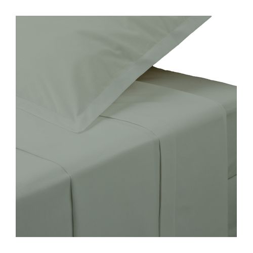 Drap Plat 2 Personnes Percale De Coton – 240×290 Cm – Vert Tilleul – Paris Prix