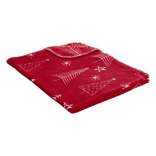 Plaid Et Peluche Père Noël Traditionnel Rouge Et Blanc