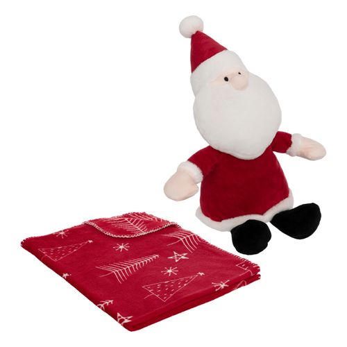 Plaid Et Peluche Père Noël Traditionnel Rouge Et Blanc