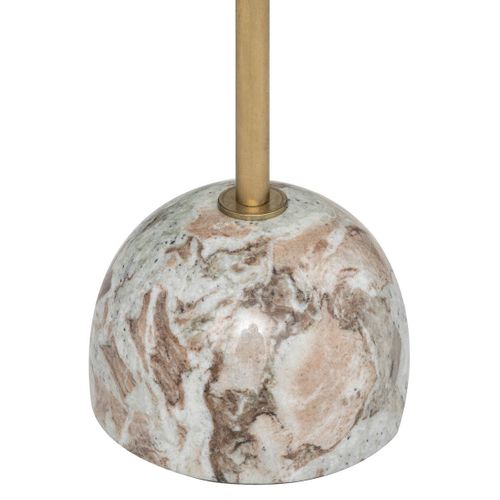 Table D'appoint Table à Café En Marbre Beige H 58 Cm