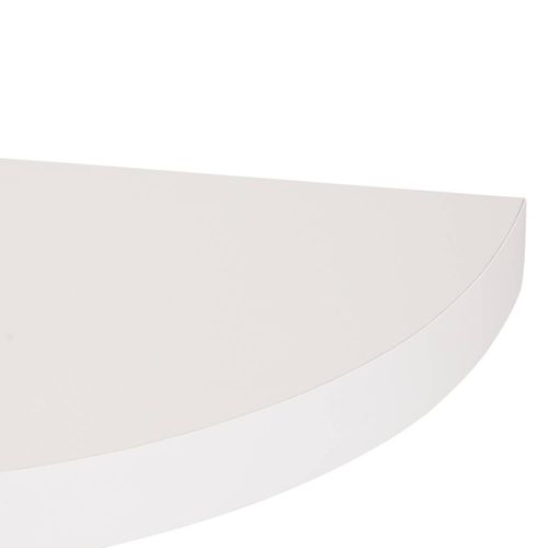 Étagère D'angle Murale Flottante Blanc 25 X 25 Cm Fixations Invisibles