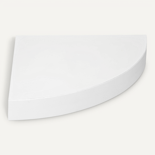 Étagère D'angle Murale Flottante Blanc 25 X 25 Cm Fixations Invisibles