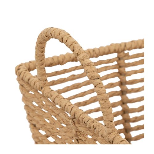 Lot De 2 Caisses De Rangement Beige L 35 Et L 30 Cm