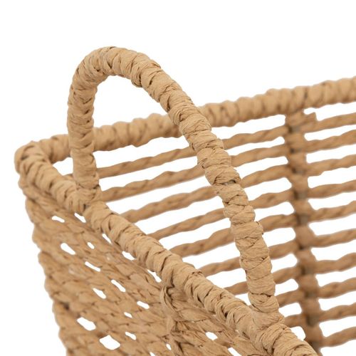 Lot De 2 Caisses De Rangement Beige L 35 Et L 30 Cm