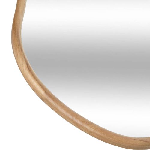 Miroir Organique En Bois Livia - 75 X 45 Cm - Beige