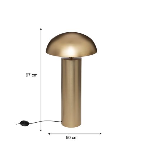 Lampe de sol champi H. 97 cm ULYSSE Dorée