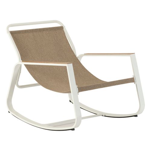 Fauteuil à Bascule Felinio Taupe Hespéride