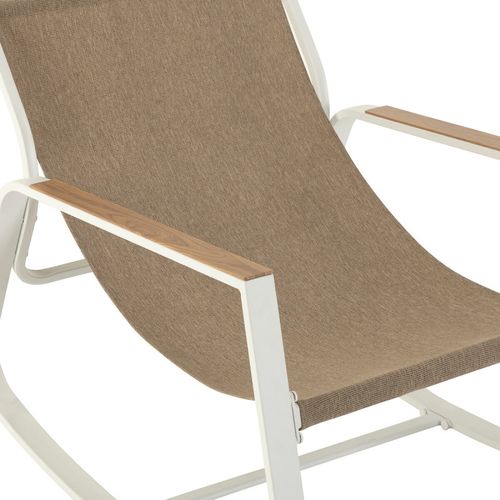 Fauteuil à Bascule Felinio Taupe Hespéride