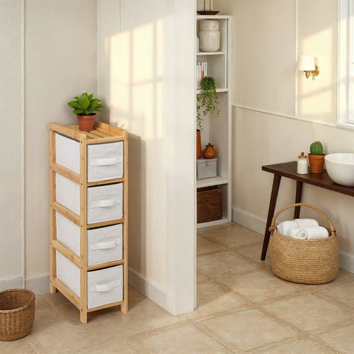 Tour 4 tiroirs TIDY Naturel / Beige