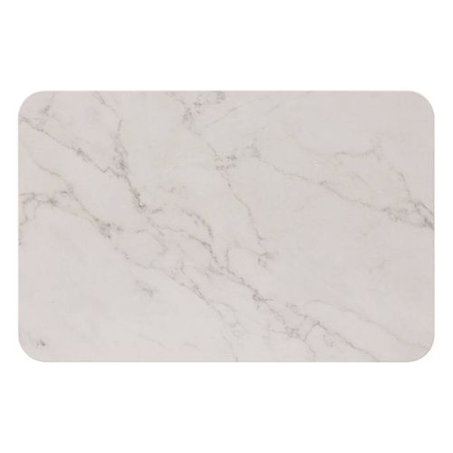 Tapis salle de bain 39x60 cm LEA Blanc vue 3/4