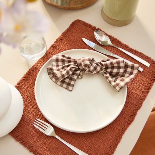 Assiette plate Ø. 27 cm NORA Blanc vue d'ambiance 1