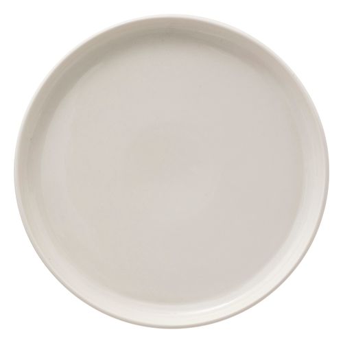 Assiette plate Ø. 27 cm NORA Blanc vue de face