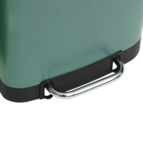 Poubelle 30 Litres En Métal Vert Ouverture à Pédale