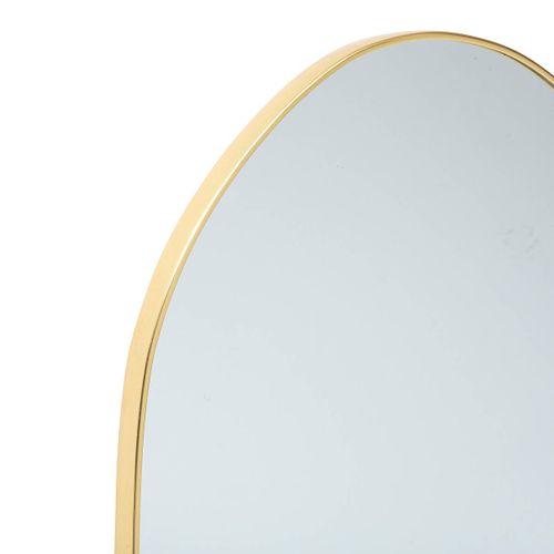 Miroir "roman" En Bois H39cm Doré