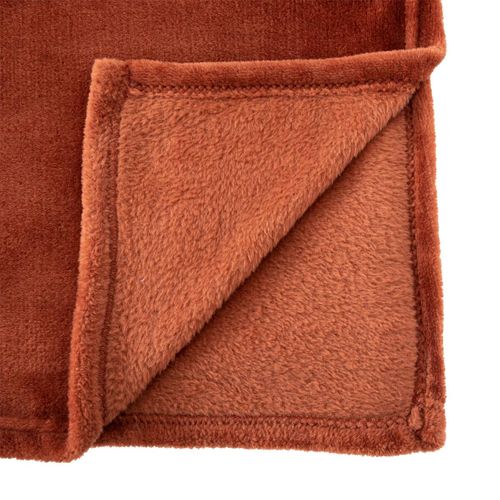 Plaid Flanelle Terracotta 180 X 230 Cm