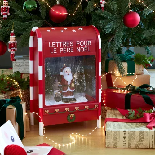 Boîte aux lettres LED H. 40 cm - Rouge vue d'ambiance 1