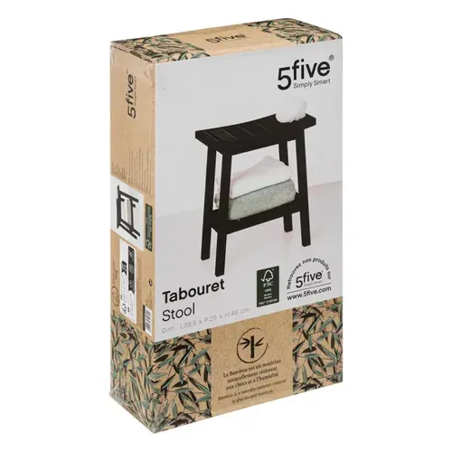 Tabouret En Bambou Noir Green Harmony - Noir