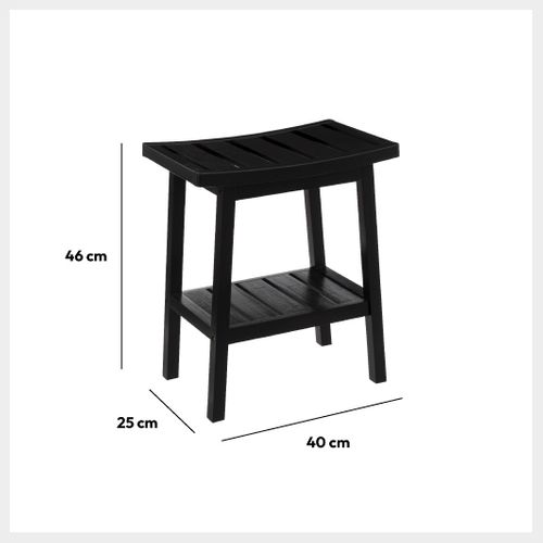 Tabouret En Bambou Noir Green Harmony - Noir