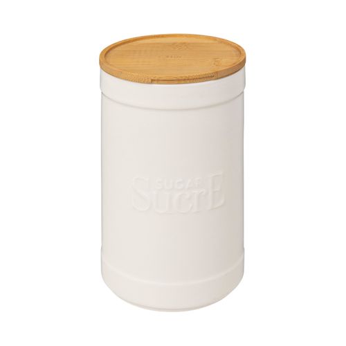 Villa D'Este Home Tivoli Pot à Sucre 1000 Ml Céramique Avec Couvercle Bambou - Victionary