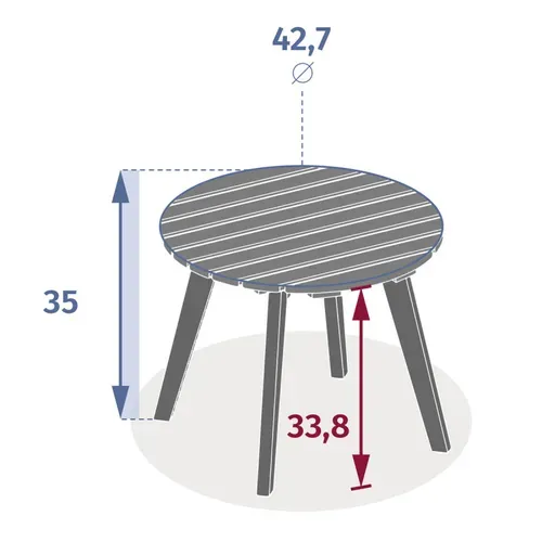 Table D'appoint En Bois H35 Olvinia Hespéride