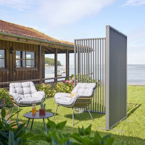 Brise Vue 120 Cm Zupta Aluminium Graphite Hespéride