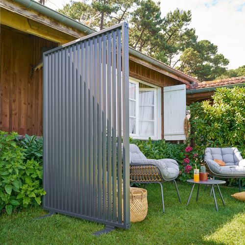 Brise Vue 120 Cm Zupta Aluminium Graphite Hespéride