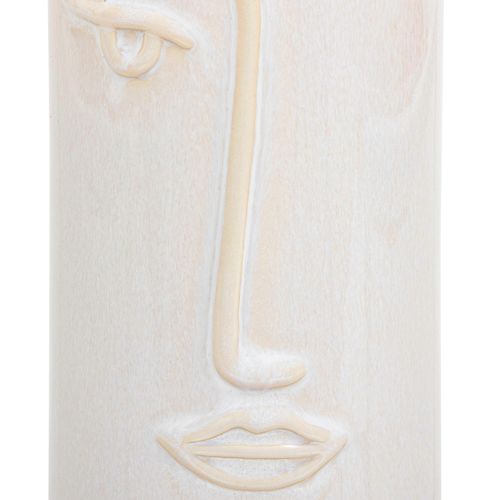 Vase forme visage H. 25 cm SOLEYA Blanc vue détaillée