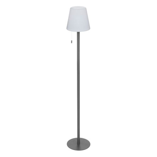 Lampadaire D'extérieur LED Rechargeable USB Base Acier Gris Foncé D 18 X L 105.5 Cm