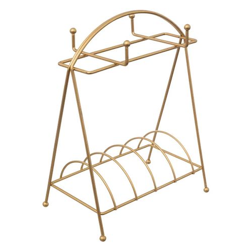 Lot De 4 Tasses et Soucoupes Sur Rack "the Floral" 26cm Blanc