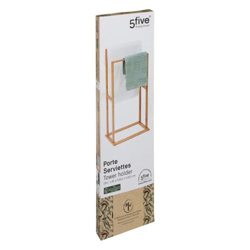 Porte Serviettes 2 Barres Bambou 5five