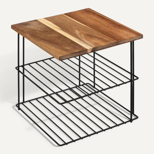 étagère D'angle 2 Niveaux 24cm
