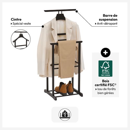 Valet De Chambre Dandy Bois Noir 5five